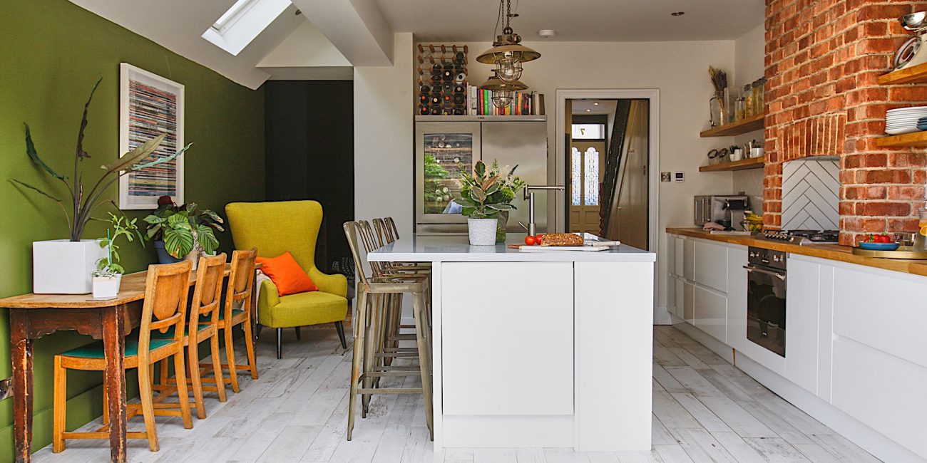 Edwardian terrace renovated family home with side return extension